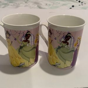 Set of 2 DISNEY 2012 Princess Mugs